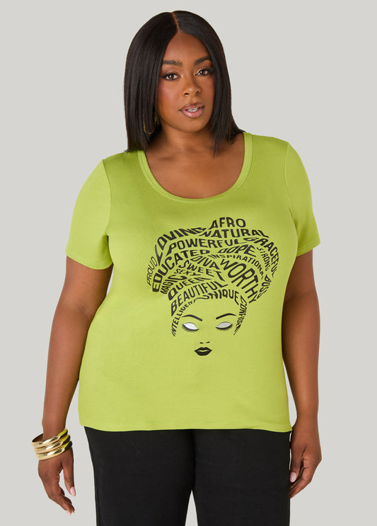 Inspiration Glittered Graphic Tee