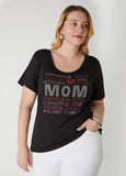 Plus Size Mom Crystal Tee