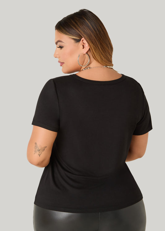 Leopard Pumpkin Crystal Tee