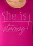 She Is Strong Crystal Tee