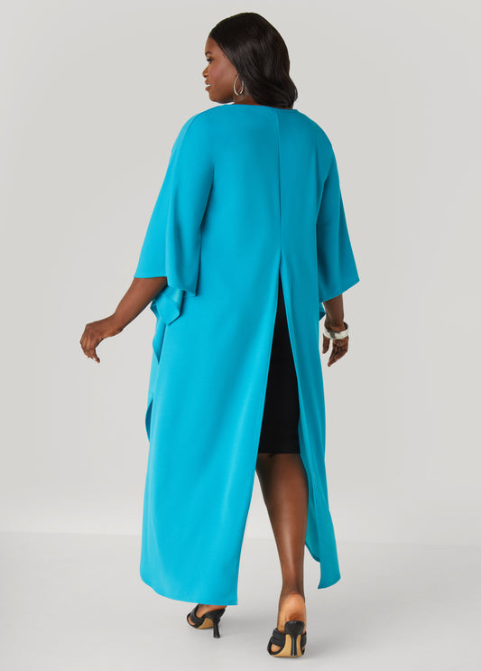 Split Back Hi Low Duster Top