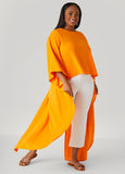 Split Back Hi Low Duster Top