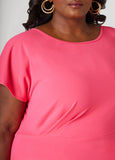 Pleated Peplum Top