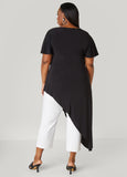 Asymmetric Stretch Knit Top