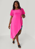 Asymmetric Stretch Knit Top