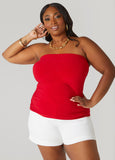 Ruched Tube Top