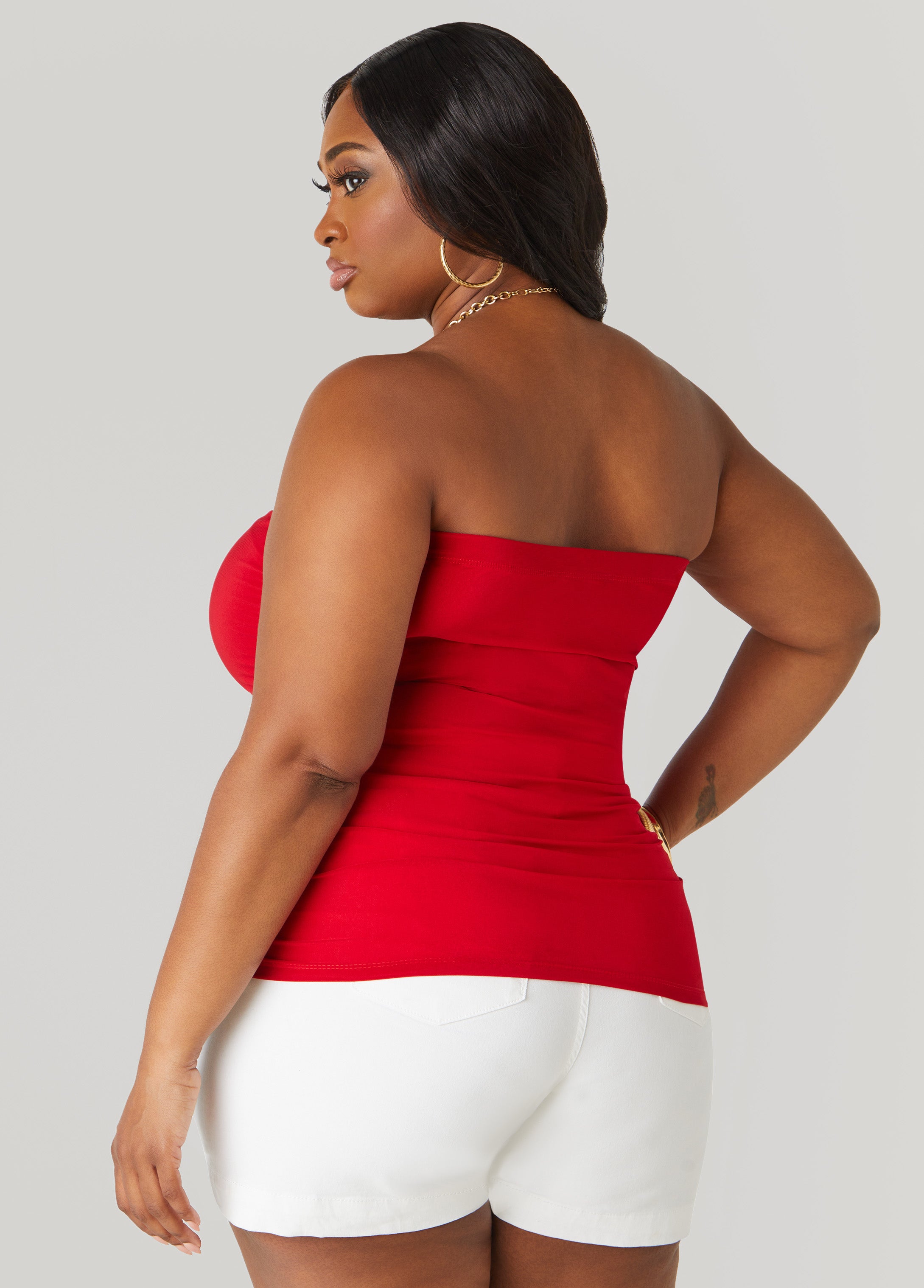 Ruched Tube Top