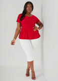 Tiered Peplum Top