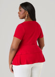 Tiered Peplum Top