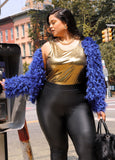 Plus Size Foiled Tank Plus Size Metallic Tank Top Plus Size Basic