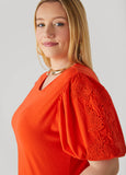 Appliqued Puff Sleeved Tee
