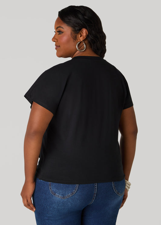 Bow Cotton Jersey Tee
