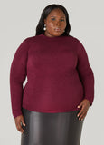 Textured Mock Neck Top