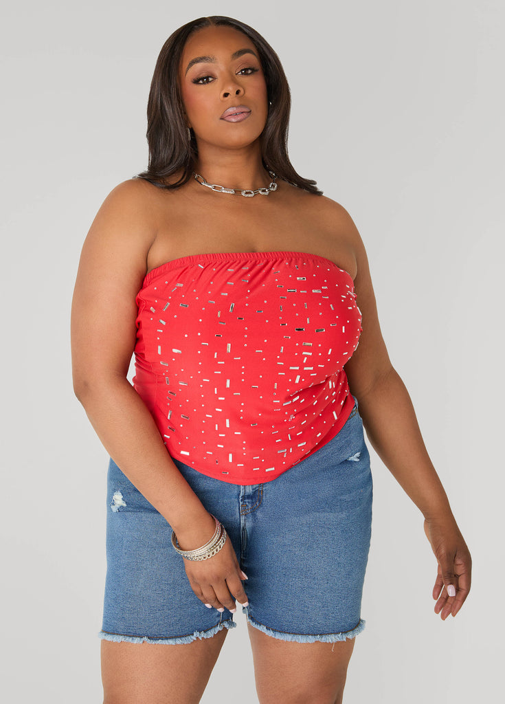 Crystal Tube Top – Ashley Stewart