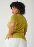 Twisted Keyhole Ribbed Top