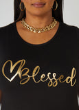Blessed Metallic Graphic Tee