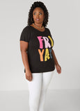 Plus Size FRIYAY Graphic Tee Plus Size T Shirt Plus Size Top