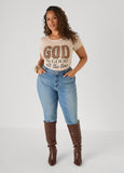 God Is Good Glittered Graphic Tee