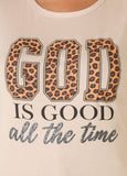 God Is Good Glittered Graphic Tee