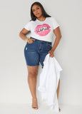 Iconic Glittered Graphic Tee