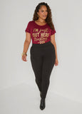 Out Here Trusting God Glittered Tee