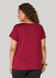Out Here Trusting God Glittered Tee