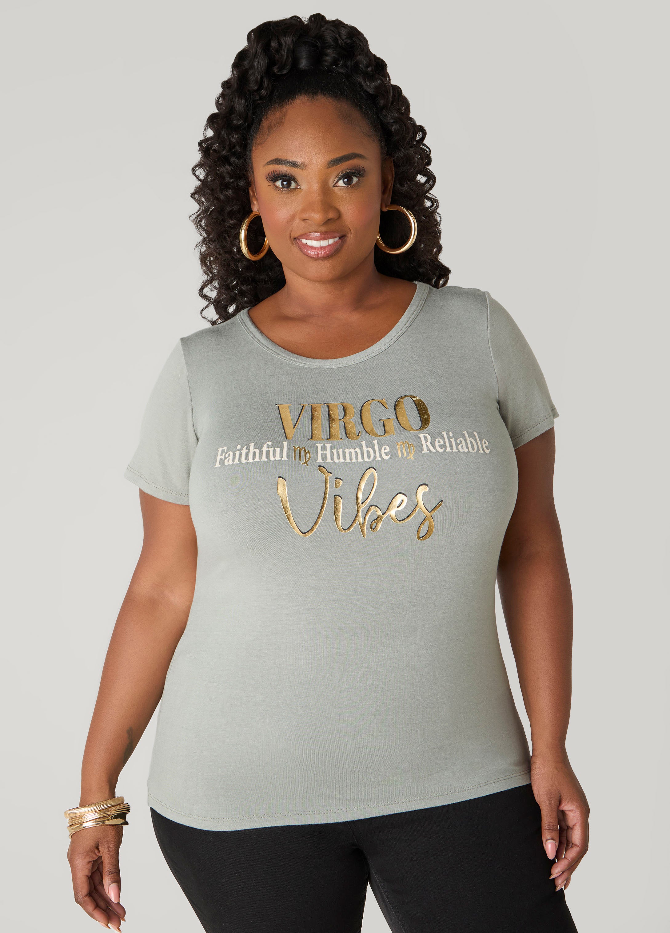 Plus Size Virgo Tee Plus Size Graphic Tee Plus Size Astrology T Shirt