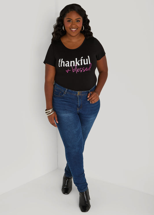 Thankful + Blessed Graphic Tee