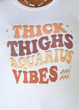 Aquarius Glittered Graphic Tee