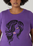 Powerful Glittered Graphic Tee