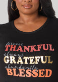 Thankful Metallic Graphic Tee
