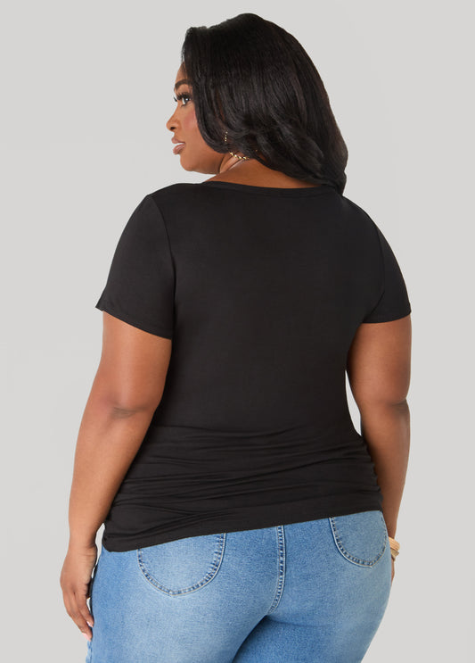 Thankful Metallic Graphic Tee
