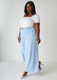 Ruched Square Neck Top