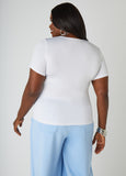 Ruched Square Neck Top