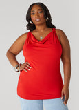 Twisted Cowl Neck Top