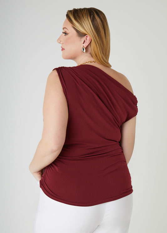 Ruched Off The Shoulder Top
