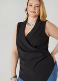 Gathered Faux Wrap Top