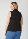 Gathered Faux Wrap Top