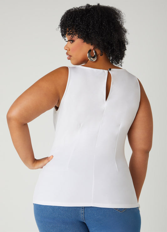 Knotted Split Front Top