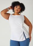 Knotted Split Front Top