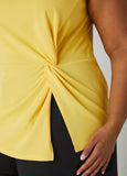 Knotted Split Front Top