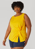 Knotted Split Front Top