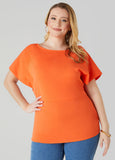 Ruched Crepe Top