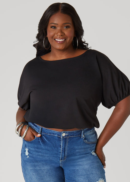 Cropped Bubble Top