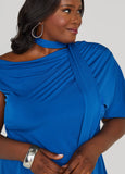 Tie Neck Peplum Top