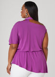 Tie Neck Peplum Top