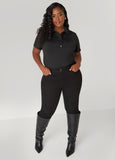 Stretch Knit Polo Shirt
