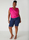 Layered Faux Wrap Top