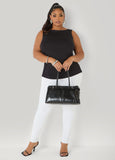 Ruched Ponte Top