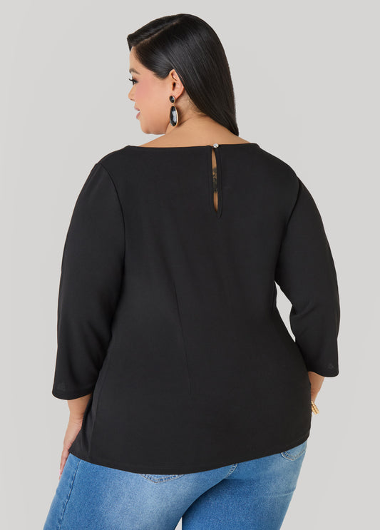 Knotted Boat Neck Top